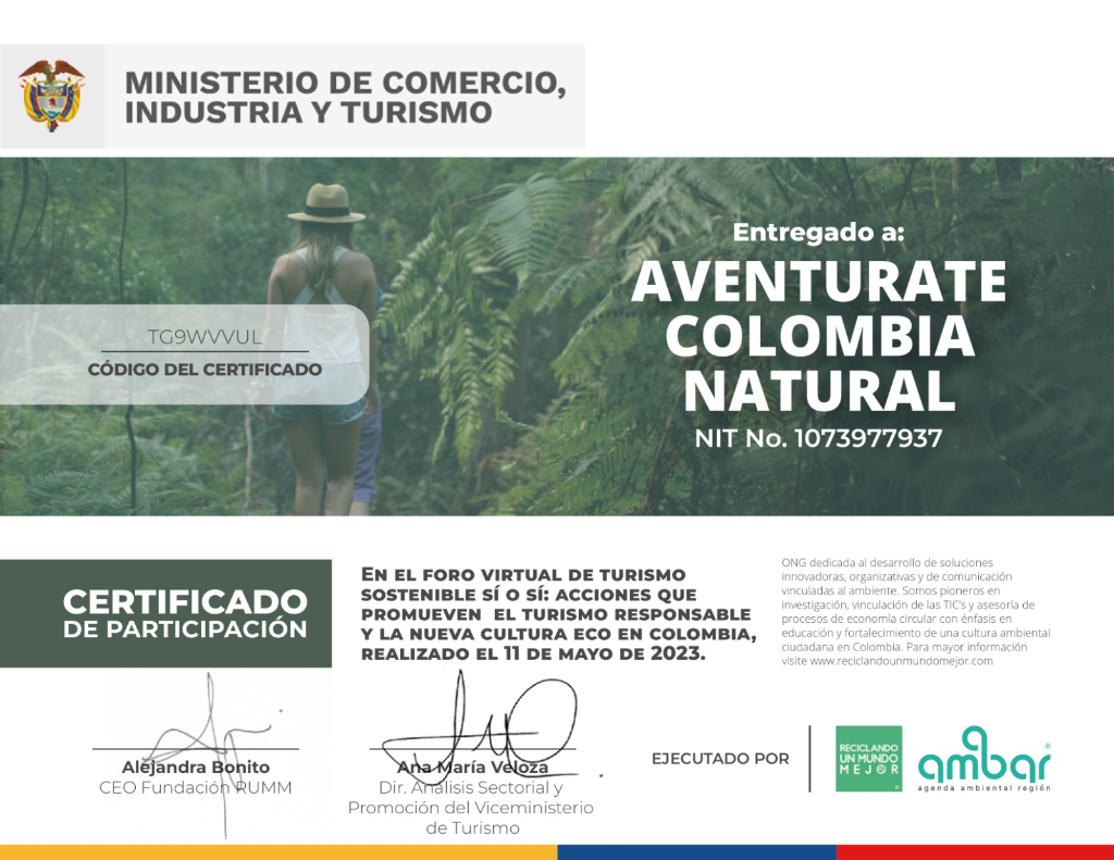 Foro Virtual de Turismo Sostenible Sí o Sí: Acciones que Promueven el Turismo Responsable