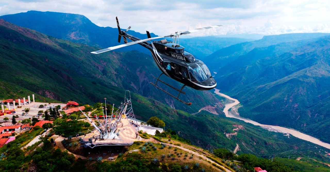 Sobrevuelo en Helicoptero - Cañon del Chicamocha 